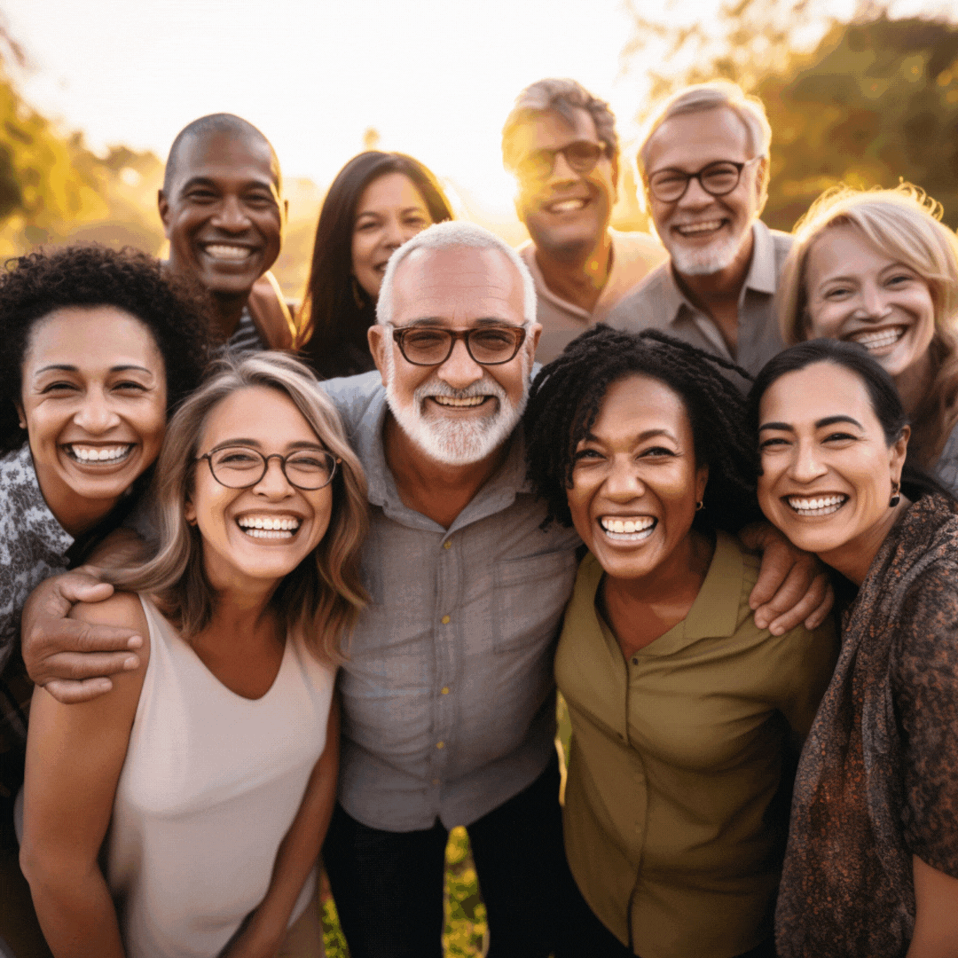 Animated Social Media in Dark Green White Style